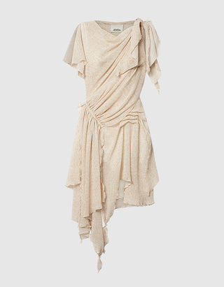 Gemustertes Seiden-Mini-Kleid Trysha