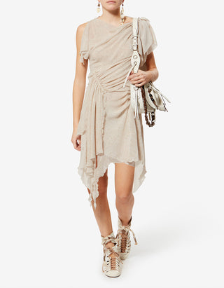 Gemustertes Seiden-Mini-Kleid Trysha