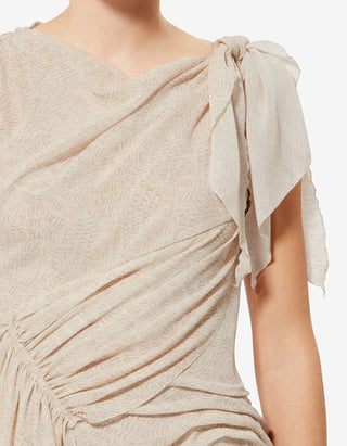 Gemustertes Seiden-Mini-Kleid Trysha