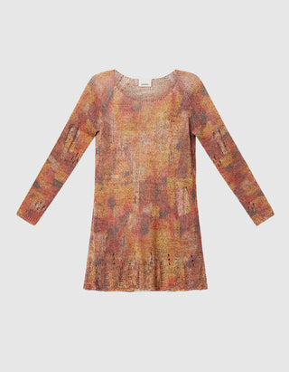 Strick-Kleid Hymira im Destroyed-Look