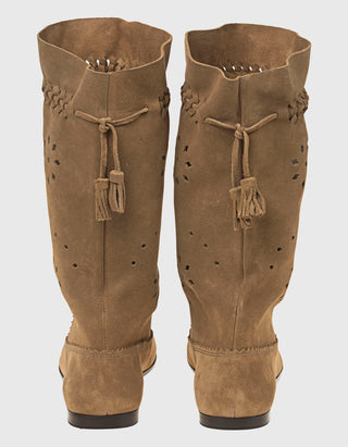 Veloursleder-Boots Welky mit Quasten