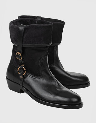 Leder-Stiefel Ildra Buckle