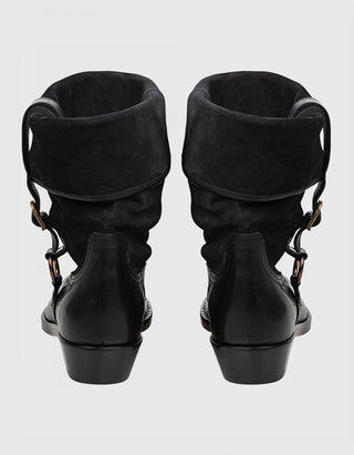 Leder-Stiefel Ildra Buckle