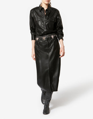 Hemd Noee in Leder-Optik