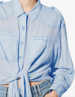 Hemd-Bluse Valiane mit Bindedetail