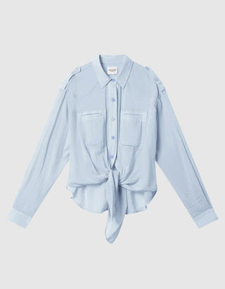 Hemd-Bluse Valiane mit Bindedetail