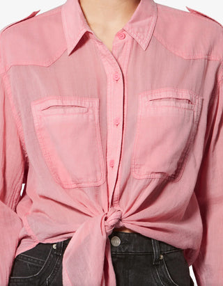 Hemd-Bluse Valiane mit Bindedetail