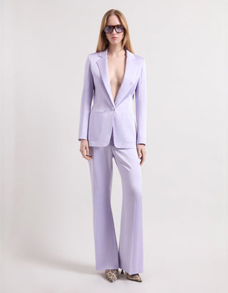 Flare-Leg Satin-Hose