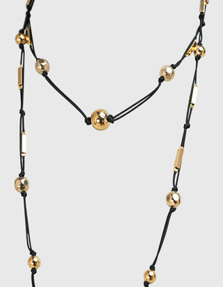 Halskette Scarf mit Messing-Details