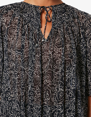 Bedruckte Chiffon-Bluse Neslya