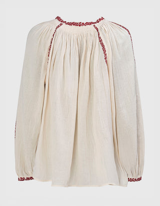 Bestickte Tunika-Bluse