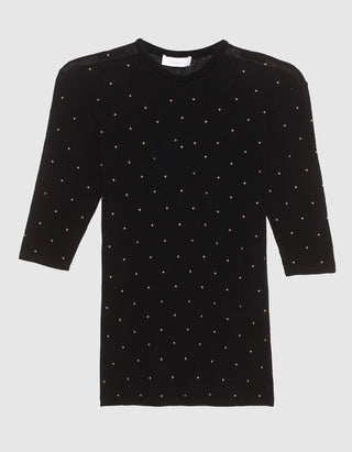 Strick-Shirt mit Nieten-Details
