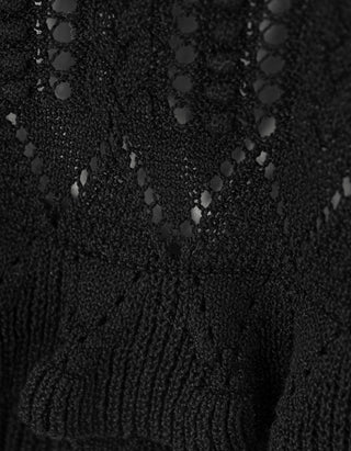 Strick-Top Norma mit Volants