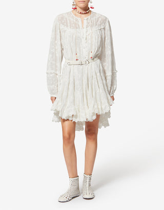 Besticktes Spitzen-Kleid Zame