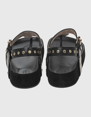 Leder-Sandale Enore mit Nietendetails