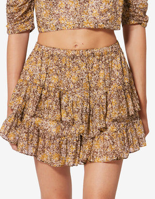 Gemusterter Mini-Skort Jocadia