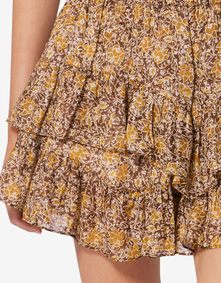 Gemusterter Mini-Skort Jocadia