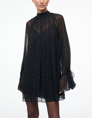 Mini-Kleid Roux mit Steinchenbesatz