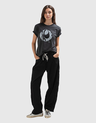 High-Waist Leinen-Mix Hose Cancun