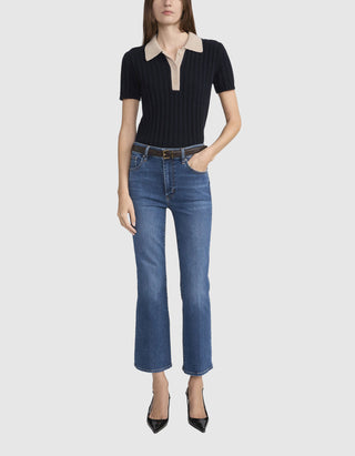 High Rise Bootcut Jeans The Reboot Crop