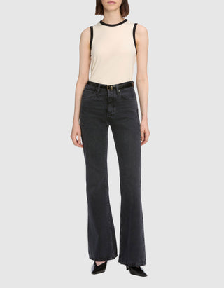 High-Waist Flare-Leg Jeans The Lax Set