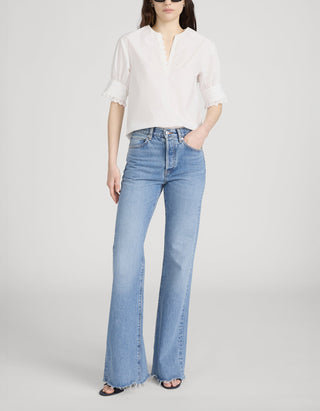 Mid Raise Flared-Leg Jeans The LAX