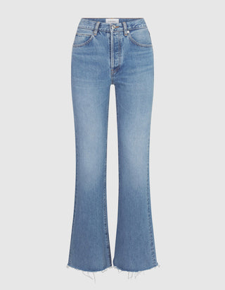 Mid Raise Flared-Leg Jeans The LAX
