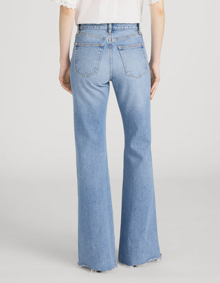 Mid Raise Flared-Leg Jeans The LAX
