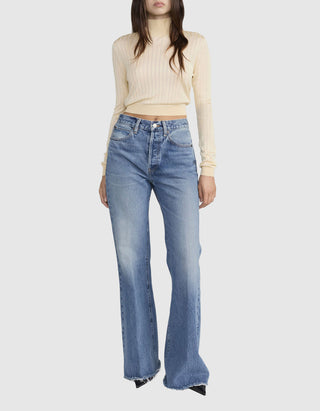 Mid-Rise Flare-Leg Jeans The LAX