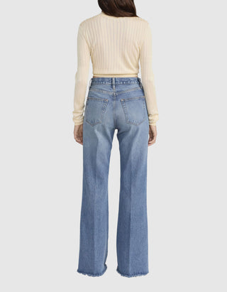Mid-Rise Flare-Leg Jeans The LAX
