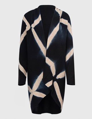Gemusterter Kaschmir-Cardigan Upside-Down