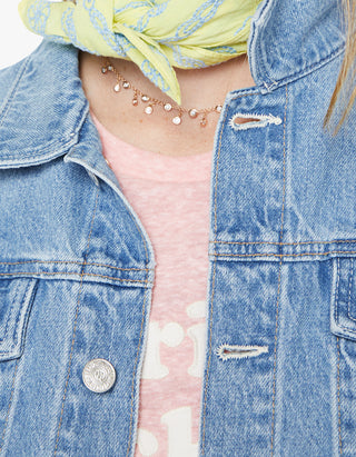 Jeansjacke The Bruiser mit Häkeldetails im Rückteil