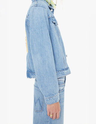 Jeansjacke The Bruiser mit Häkeldetails im Rückteil