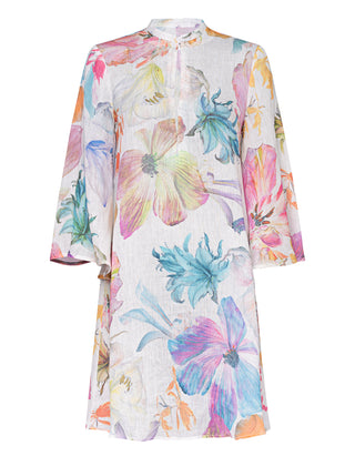 Gemustertes Leinen-Kleid