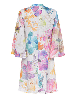 Gemustertes Leinen-Kleid