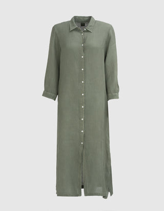 Leinen-Hemdblusenkleid