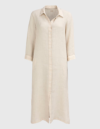 Leinen-Hemdblusenkleid