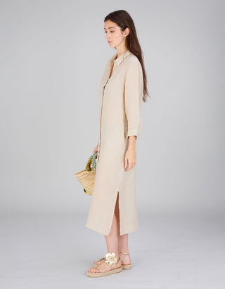 Leinen-Hemdblusenkleid