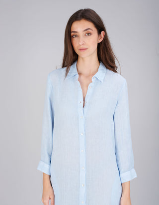 Leinen-Hemdblusenkleid