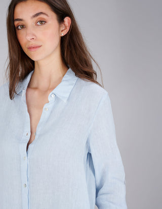 Leinen-Hemdblusenkleid