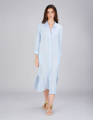 Leinen-Hemdblusenkleid