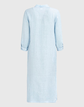 Leinen-Hemdblusenkleid