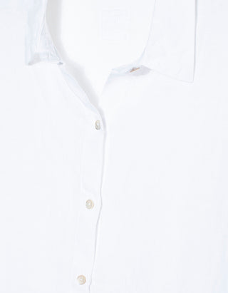 Oversize Leinen-Bluse