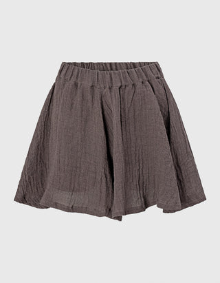 Leinen Shorts mit elastischem Bund