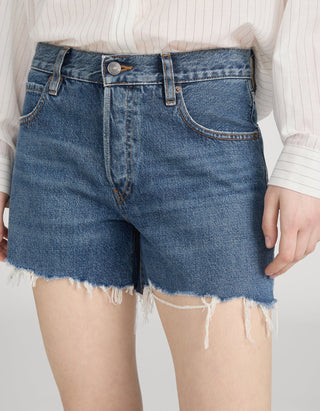 Destroyed Jeans-Shorts Long Hang