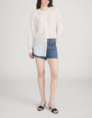 Destroyed Jeans-Shorts Long Hang