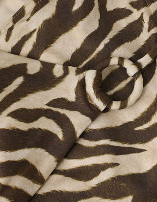 Gemusterter Bikini Wanderlust Ring-Tie