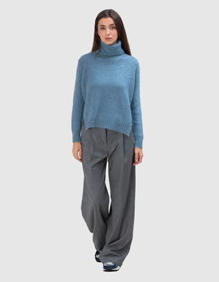 Wide-Leg Bundfalten-Hose Regine Palazzo