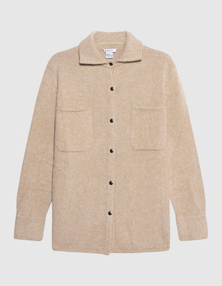 Oversize Wolle-Kaschmir-Mix Hemd