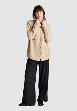 Oversize Wolle-Kaschmir-Mix Hemd